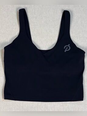 Lululemon x Peloton Align Tank Size 8 Black Built In Bra Yoga Crop Top